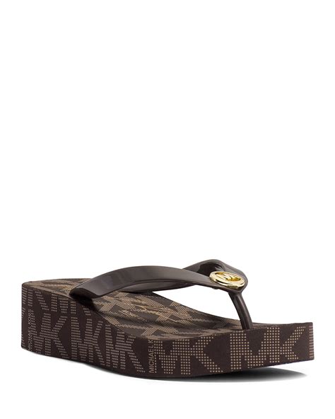 michael kors flip flops sale for women|Michael Kors closed toe sandals.